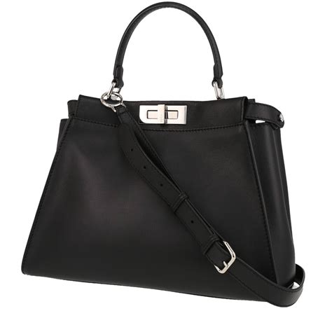 borsa fendi peekaboo ebay|Fendi Borsa a Mano Vintage in Pelle Col. Nero Peekaboo .